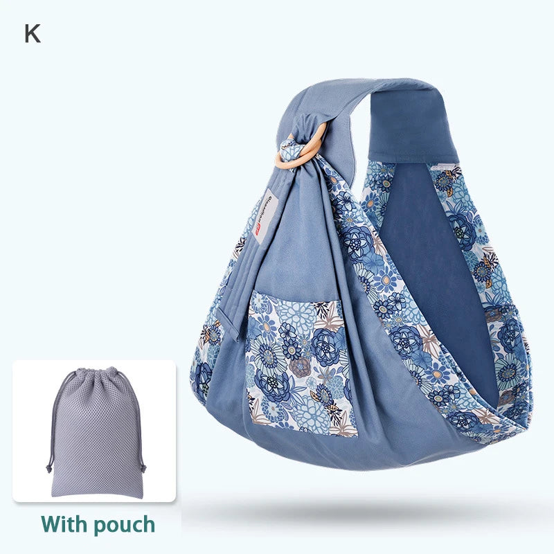 Baby Wrap Newborn Sling Dual Use Infant Nursing Cover Carrier Mesh Fabric Breastfeeding Carriers Up To 130 Lbs (0-36M) Leedoar