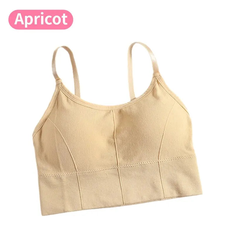 Sutiã esportivo feminino sem costas, sutiã esportivo para academia, roupa íntima feminina sem costura, alça de ombro ajustável, acolchoado interno, colete de ioga, bralette 