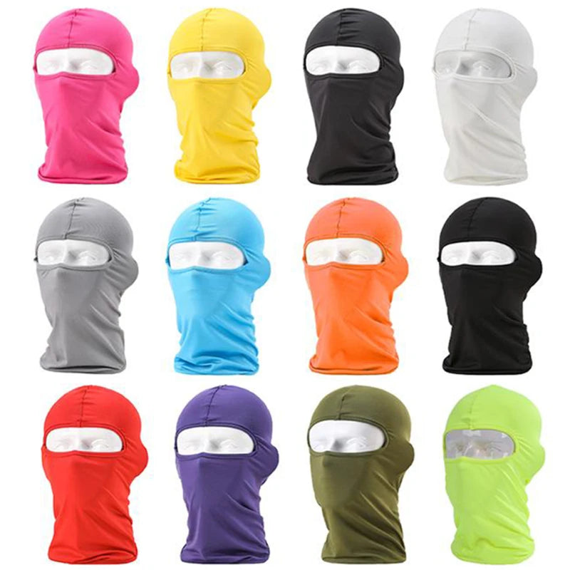 Balaclava Motorcycle Face Mask Moto Helmet Bandana Hood Ski Neck Full Face Mask Windproof Dustproof Face Shield Men's Biker Mask Leedoar