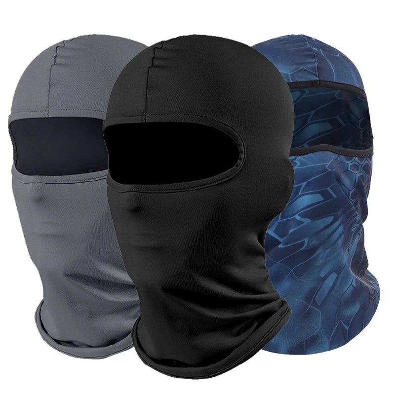 Balaclava Motorcycle Face Mask Moto Helmet Bandana Hood Ski Neck Full Face Mask Windproof Dustproof Face Shield Men's Biker Mask Leedoar