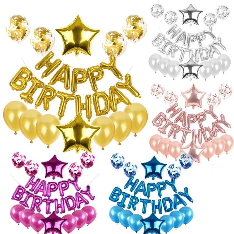 Balloon Birthday Happy Wedding Decoration Christmas Supplies Gender Reveal Party Arch for Structure Girl Photozone Balloons Foil Leedoar