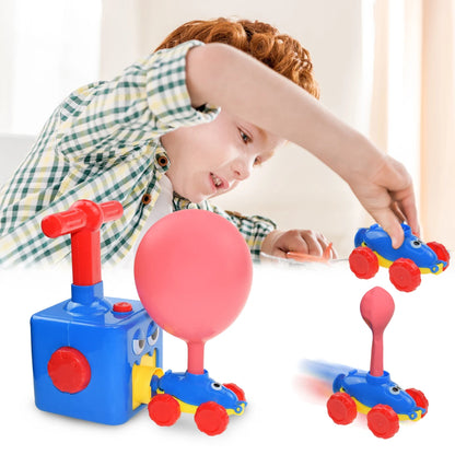 Balloon powered car Children's inertial pressure Balloon powered car Educational novelty car toys Leedoar