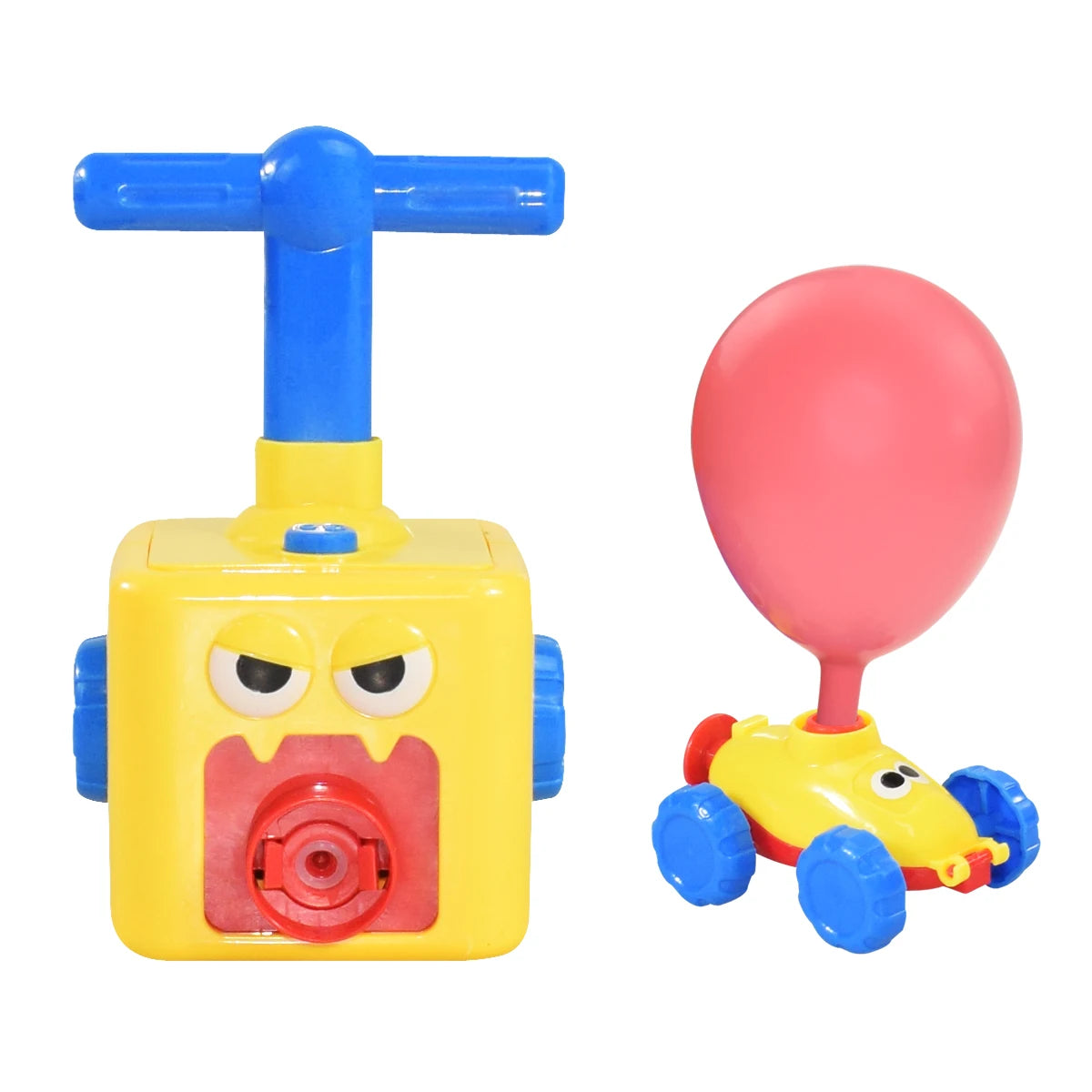 Balloon powered car Children's inertial pressure Balloon powered car Educational novelty car toys Leedoar