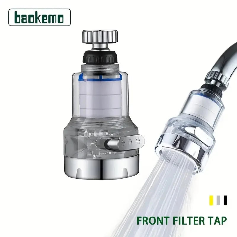 Baokemo 360 Rotating Water Purifier Filter Tap Universal para Cozinha Banheiro Chuveiro Filtro Doméstico PP Algodão Alta Densidade 