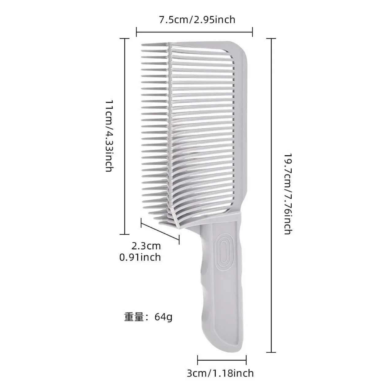 Barber Fade Combs Hair Cutting Tool For Gradient Hairstyle Comb Flat Top Hair Cutting Comb For Men Heat Resistant Fade Brush빗 Leedoar