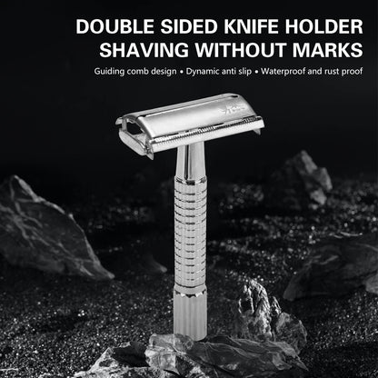 Barber Old Manual Razor Men's Facial Shavers Barbershop Styling Accessories Stainless Steel Double-Ended Blades