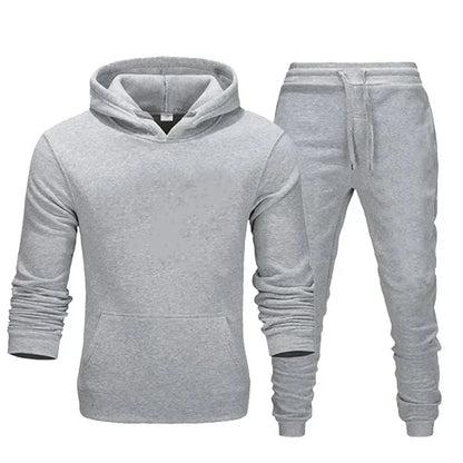 Conjunto básico de 2 piezas para hombre y mujer, sudadera con capucha y pantalones, camisetas deportivas para hombre, chándales, ropa deportiva, 2024 