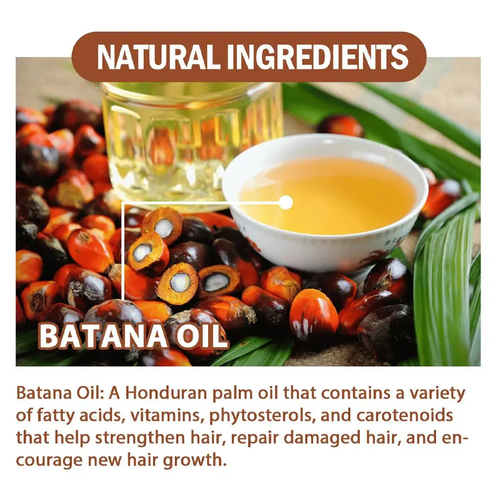 Batana Oil for hair growth Repair Nourish Prevent Hair Loss Eliminates Split Ends With Vitamin E Smooth Frizzy Hair Women Men Leedoar