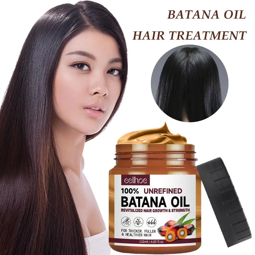 Batana Oil for hair growth Repair Nourish Prevent Hair Loss Eliminates Split Ends With Vitamin E Smooth Frizzy Hair Women Men Leedoar