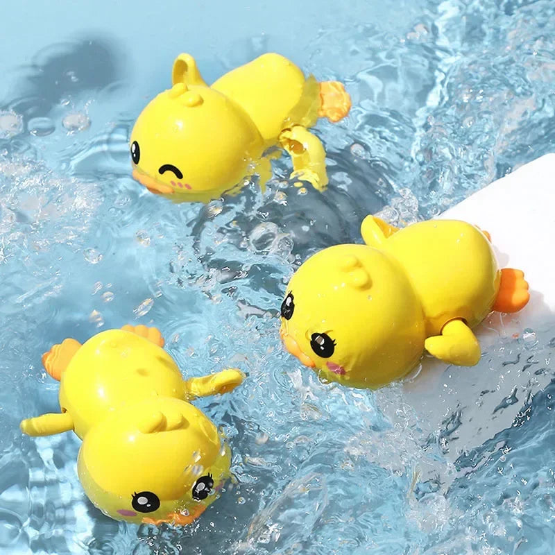 Bath Toys Cute Swimming Duck Bath Toys for Toddlers 1-3 Floating Wind Up Toys for Boy Girl New Born Baby Bathtub Toddler Toys Leedoar