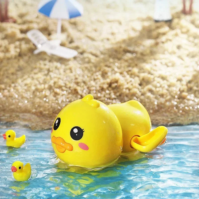 Bath Toys Cute Swimming Duck Bath Toys for Toddlers 1-3 Floating Wind Up Toys for Boy Girl New Born Baby Bathtub Toddler Toys Leedoar