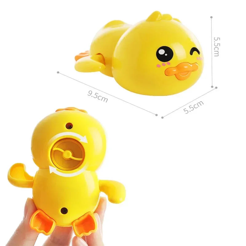 Bath Toys Cute Swimming Duck Bath Toys for Toddlers 1-3 Floating Wind Up Toys for Boy Girl New Born Baby Bathtub Toddler Toys Leedoar