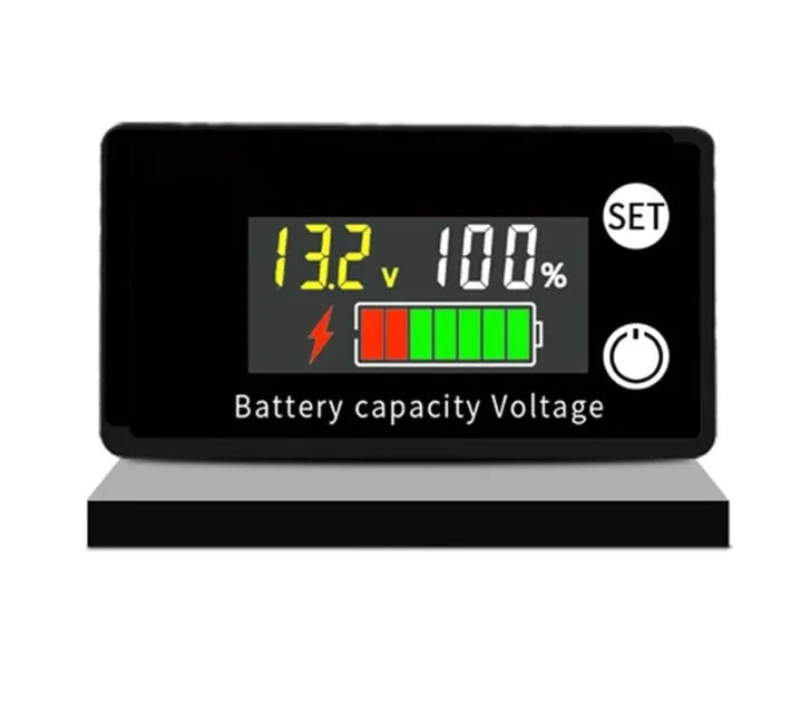 Battery Capacity Indicator DC 8V-100V Lead Acid Lithium LiFePO4 Car Motorcycle Voltmeter Voltage Gauge 12V 24V 48V 72V 6133A