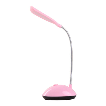 Battery Operated LED Reading Night Lamp Flexible Table Light Foldable Switch Desk Working Study Light For Kids Student Office Leedoar