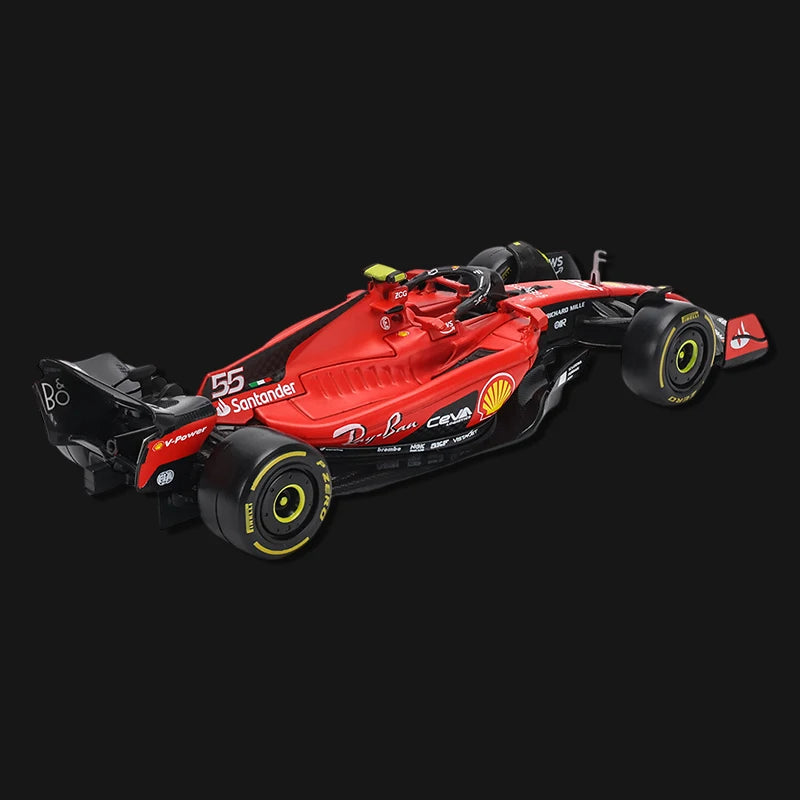 Bburago 1:43 F1 Model Regular Version 2023 Scuderia Ferrari Formula 1 SF23 #16 Leclerc #55 Sainz Alloy Car Diecast Toy Leedoar