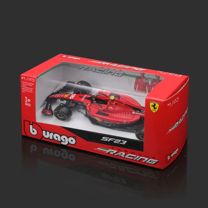 Bburago 1:43 F1 Model Regular Version 2023 Scuderia Ferrari Formula 1 SF23 #16 Leclerc #55 Sainz Alloy Car Diecast Toy Leedoar