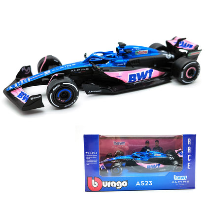 Bburago 1:43 P2 British GP Mclaren F1 MCL60 2023 #4 Lando Norris #81 Oscar Piastri Alloy Car Die Cast Model Toy Collectible Leedoar