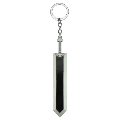 Berserk Anime Keychain Guts Sword Jewelry Set Key Chain Keyrings Keychains for Men Women Accessories Key Ring Pendant Leedoar