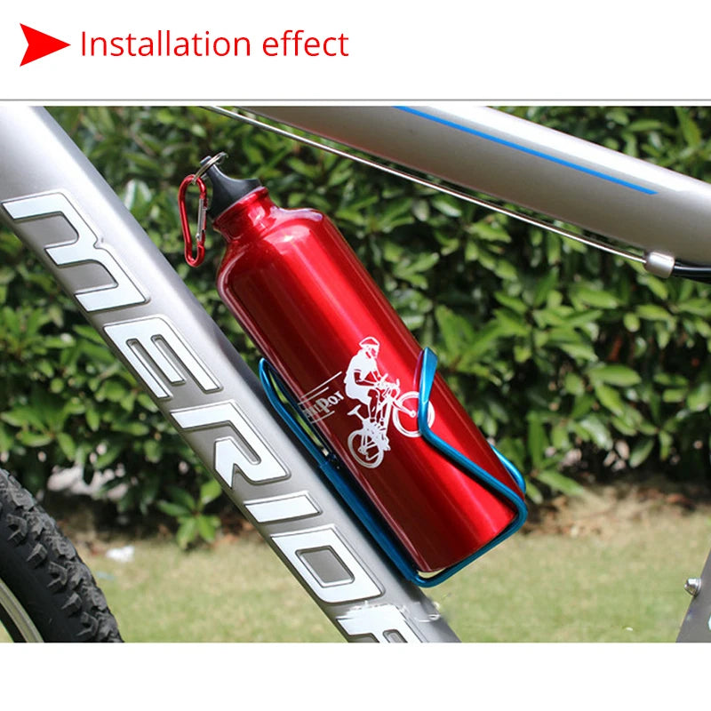 Bicycle Bottle Holder Aluminum Alloy Bicycle Kettle Cage Universal Road Mountain Bike Water Bottle Rack Cycling Water Cup Mount Leedoar