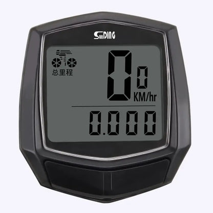 Bicycle Cycling Computer LCD Display Wired Odometer 15 Kinds of Functions Accurate Recording Auto Sleep Replaceable Battery Leedoar