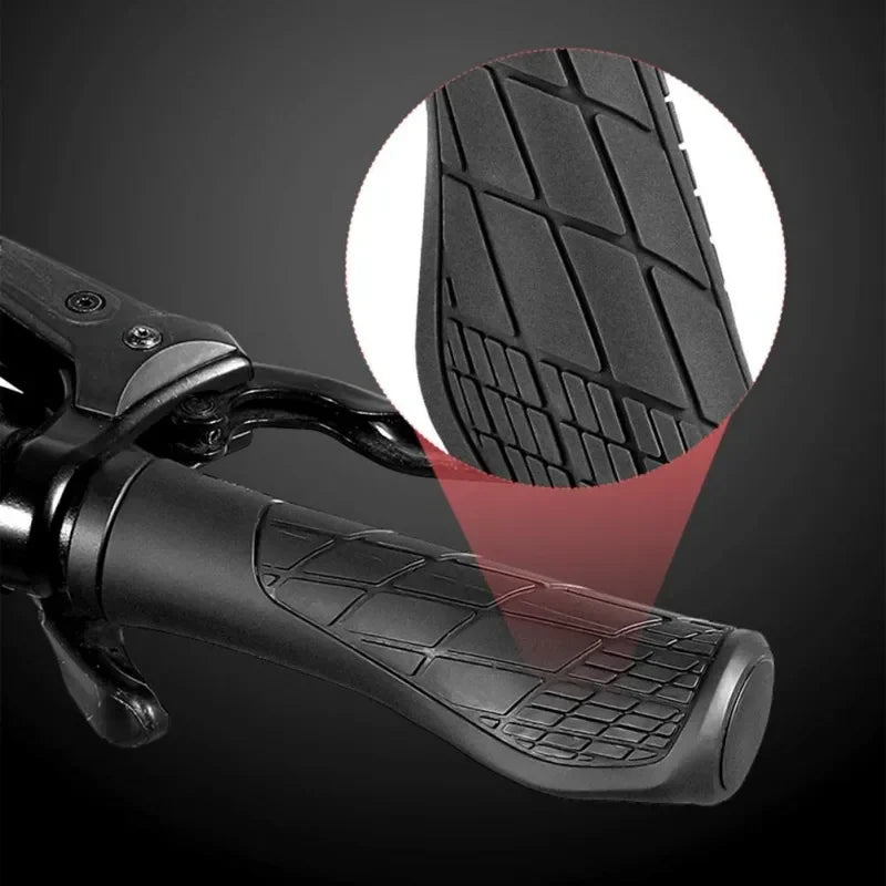 Bicycle Grips Soft Rubber For MTB Mountain Bike Shockproof Anti-Slip Handlebar Cover Lock On Ergonomic Cycling Handle Bar Parts Leedoar