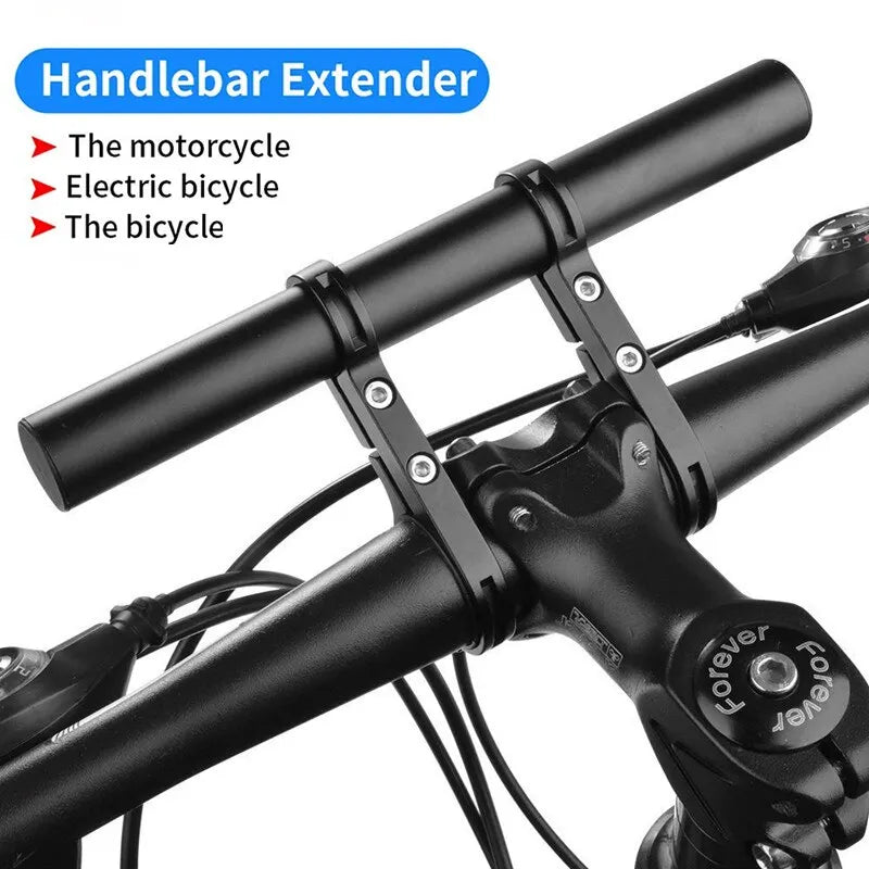 Bicycle Handlebar Extension Bracket Extension Frame Carbon Tube Double Frame Extension Frame Riding Frame Bicycle Clip Leedoar