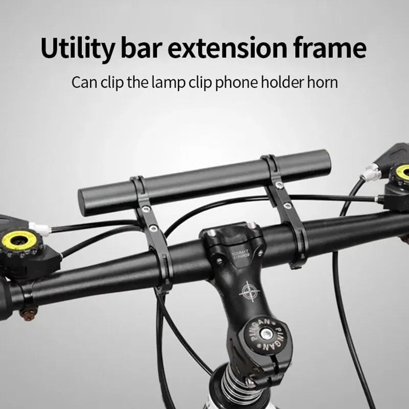 Bicycle Handlebar Extension Bracket Extension Frame Carbon Tube Double Frame Extension Frame Riding Frame Bicycle Clip Leedoar