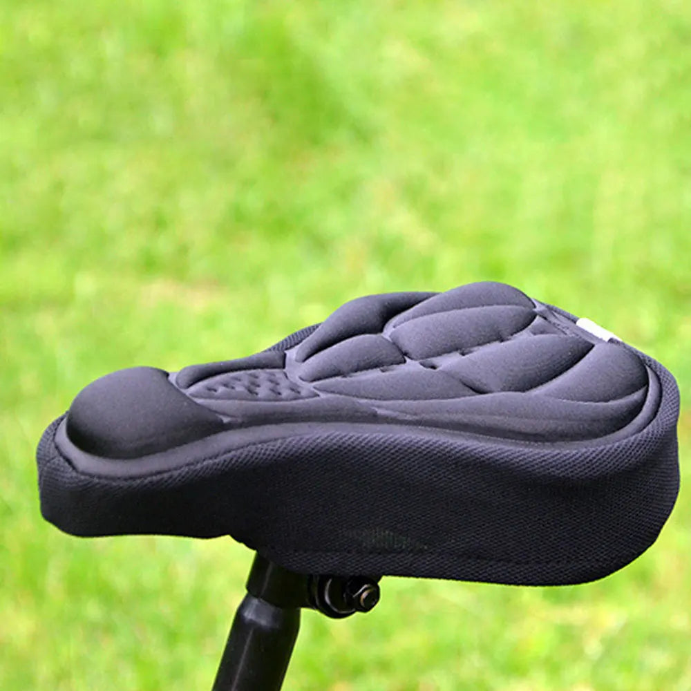 Bicycle Saddle Extra Comfortable Bike Seat Soft Exercise Bicycle Cushion Non-Slip 3D Bike Cover, Mountain & Road Bikes Cushion Leedoar