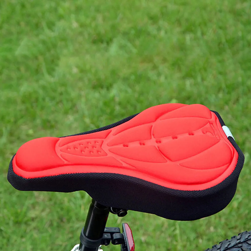 Bicycle Saddle Extra Comfortable Bike Seat Soft Exercise Bicycle Cushion Non-Slip 3D Bike Cover, Mountain & Road Bikes Cushion Leedoar