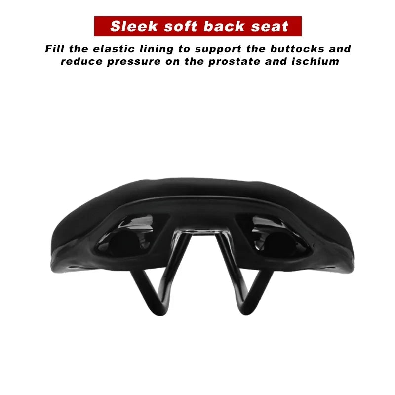 Bicycle Saddle Seat Road Steel Rails Mountain Bike Cushion For Men Skid-proof Carretera Soft PU Leather Road MTB Cycling Saddles Leedoar