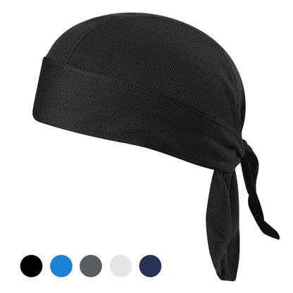 Bicycle Sweat-wicking Cap Beanie Cap Cycling Headscarf Headband Quick-dry Pirate Hat Beanie Hat for Outdoor Cycling Motorcycling Leedoar