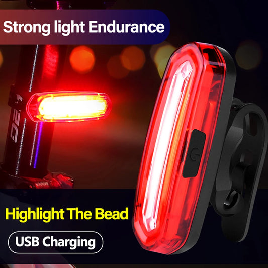 Bicycle Taillight MTB Red Light Bike Rear Light USB Rechargeable LED Cycling Bike Warning Light Mountain Bicycle Lamp Leedoar