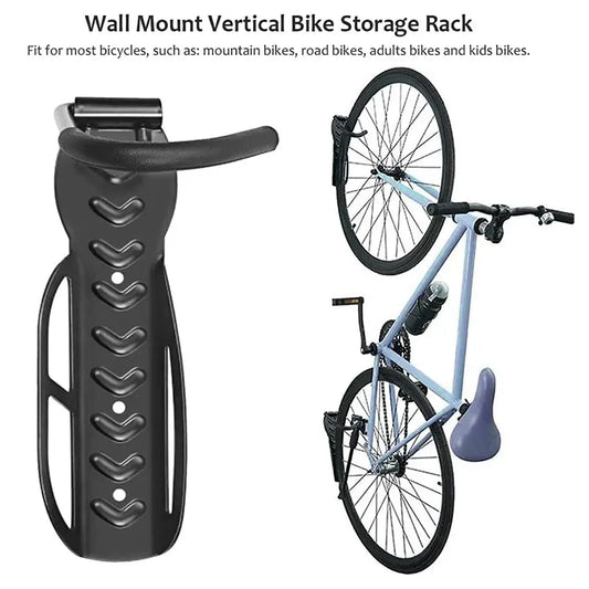 Bike Stand Wall Mount Bicycle Holder Mountain Bike Rack Stands Steel Storage Hanger Hook Mounted Rack Stands Bicycle Accessories Leedoar