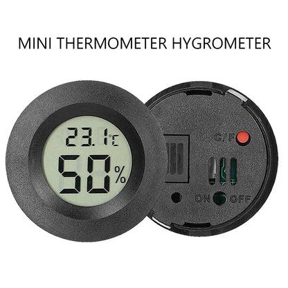 Black White Mini LCD Digital Thermometer Hygrometer Fridge Freezer Temperature Tester Sensor Humidity Meter Detector