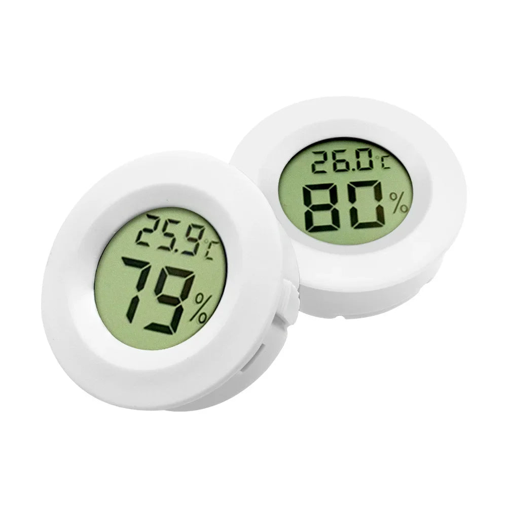 Black White Mini LCD Digital Thermometer Hygrometer Fridge Freezer Temperature Tester Sensor Humidity Meter Detector