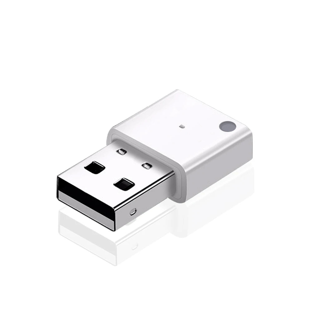 Receptor de áudio para carro Bluetooth 5.0 Mini adaptador USB Dongle sem fio Alto-falantes portáteis Receptor de música para rádio de carro MP3 Player