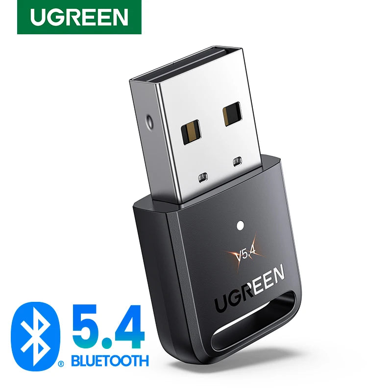 Adaptador Bluetooth USB Bluetooth 5.4 para PC Dongle Adaptador Mouse sem fio Teclado Música Receptor de áudio Transmissor USB 