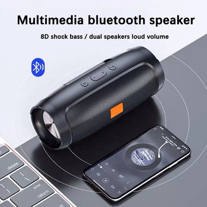 Bluetooth Speaker 8D mini Soundbar Dual Speaker Stereo Tfusb Playback Fm Voice Broadcasting Portable Subwoofer Wireless Speaker Leedoar