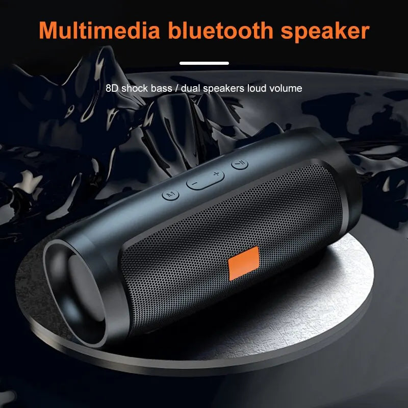 Bluetooth Speaker 8D mini Soundbar Dual Speaker Stereo Tfusb Playback Fm Voice Broadcasting Portable Subwoofer Wireless Speaker Leedoar