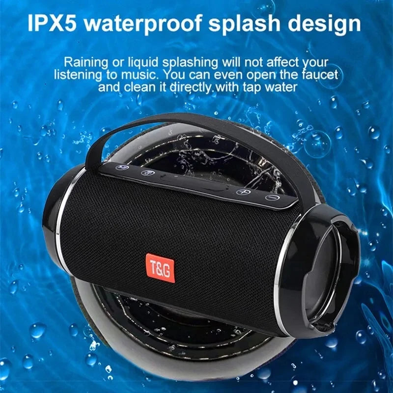 Bluetooth Speaker TG116c TWS Wireless Powerful Box Portable Outdoor Speakers Waterproof Subwoofer 3D Stereo Sound HandsFree Call Leedoar