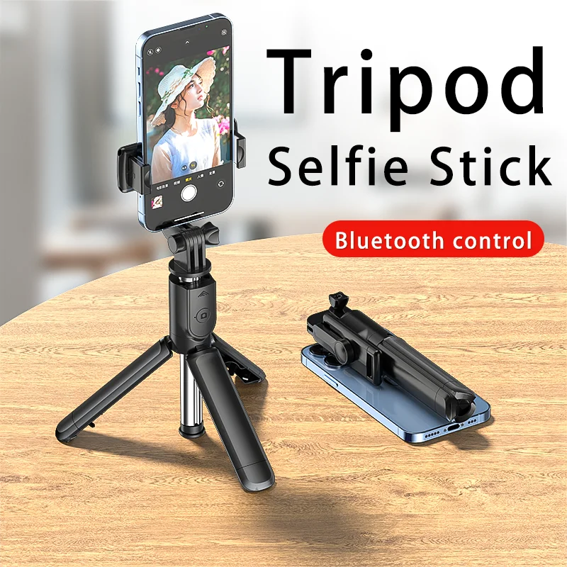 Bluetooth Wireless Selfie Stick Mini Tripod Extendable Monopod Remote Shutter For iPhone Samsung Xiaomi Phone Holder Leedoar