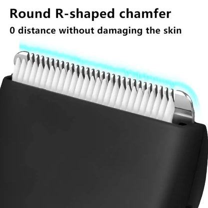 Body Hair Trimmer Shaver for Men Ball Trimmer for Groin Pubic Replaceable Ceramic Blade Groomer Electric Razor Waterproof IPX-7 Leedoar