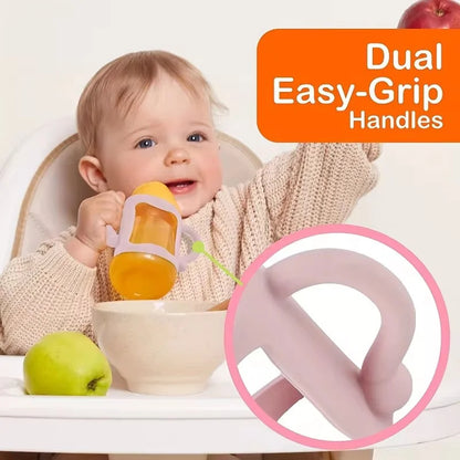 Bottle Universal Silicone Bottle Handle for narrow baby bottles, easy to grip, fits most bottles - BPA free soft silicone Leedoar