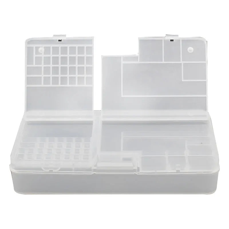 Box, Electronic Components, Transparent Plastic Storage, Small Screw Accessories, Tool Classification Grid Leedoar