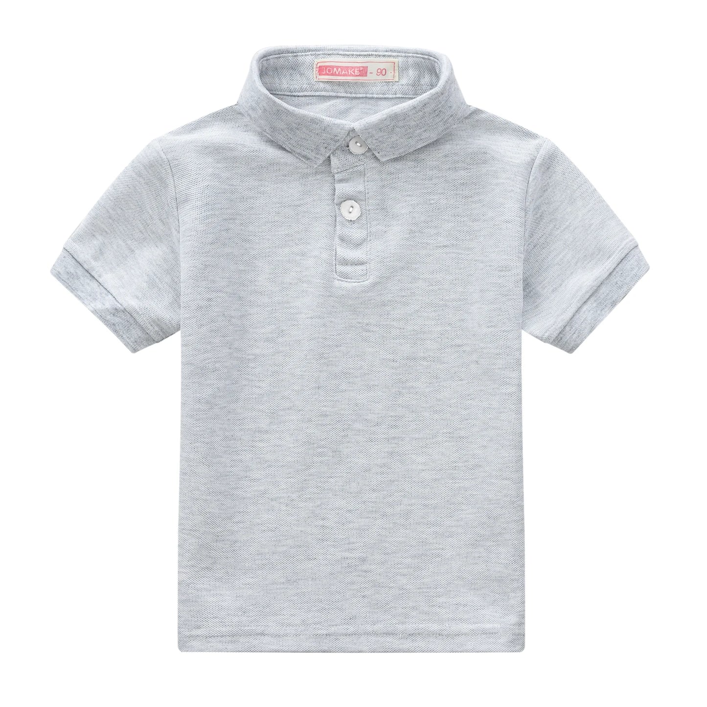 Boys Casual Classic Design Slightly Stretch Cotton POLO, Kids Clothes For Spring Summer Indoor Outdoor Leedoar