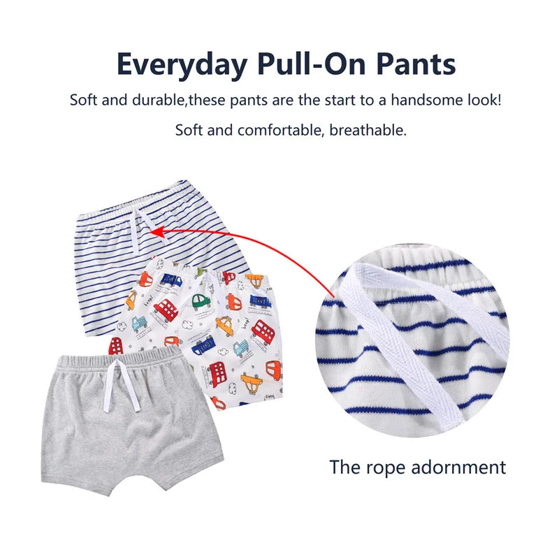 Boys shorts outside wear summer baby pants 0-3 years old little children butt baby Haren pants Leedoar