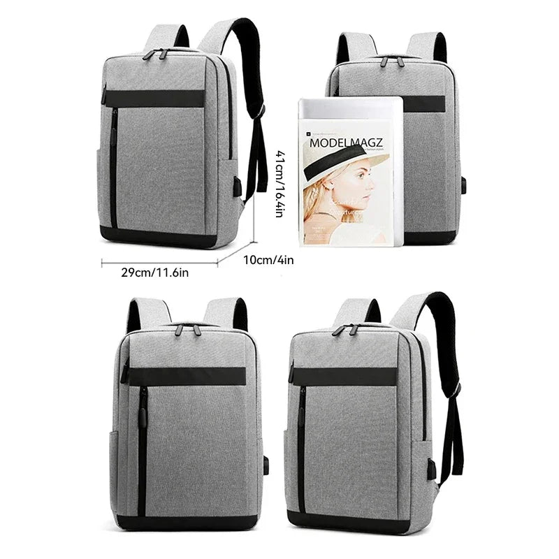 Business Laptop Backpack Large Capacity Multifunctional ale USB Charging Waterproof Film Backpack Casual Shoulder Bag for Men Leedoar