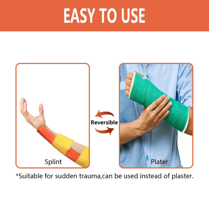 CARBOU First Aid Universal Aluminum Splint Roll Medical Survival Polymer For Fixture Bone Emergency Kit Outdoor Travel Leedoar