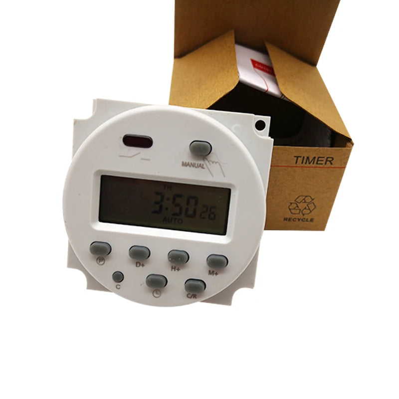 CN101A 12V/24V/110V/220V  Single and double countdown micro cycle time control switch timer controller min control 16A Leedoar