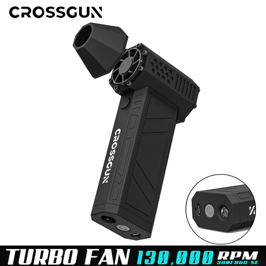 CROSSGUN Jet Turbo King Kong Jetfan Ventilador forte portátil com iluminação LED Computador de eliminação de poeira furacão tempestade X3 